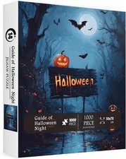 Guide Of Halloween Night 1000 Pc Jigsaw Puzzle, Brand New-Sealed Box 