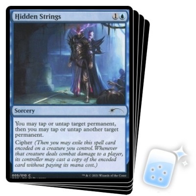 HIDDEN STRINGS (PIONEER CHALLENGER DECKS 2021) X4 Promo Magic MTG MINT CARD