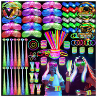 Knicklichter Party Set 158Pcs LeuchtstäBe Neon Deko Mitgebsel Kindergeburtstag