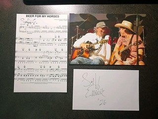 SCOTTY EMERICK 2 Hand Signed Photo S SONGWRITTER 4 TOBY KEITH I LOVE THIS BAR