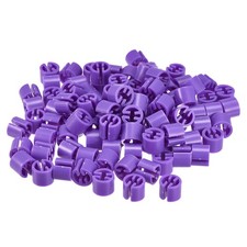 Pack of 150 Clothes Hanger Markers Blank Tags Fit 3.5mm Rod Purple
