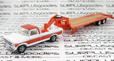 Greenlight 1:64 Org 1977 FORD F-150 F150 RANGER XLT Pickup w/Gooseneck Trailer