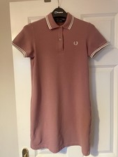 Fred Perry Dress Size UK 8 - Pink in Excellent Condition 100% Genuine