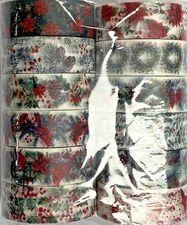 Single Lot of Washi Tape Rolls - 72 Rolls - 15mm x 10-ft Length