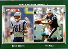 2006 Topps Total Bethel Johnson / Josh Miller New England Patriots