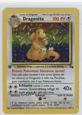 Dragonite Holo Italiano 1° Ed. Pokemon Fossil #4 1999