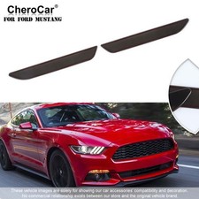 For Ford Mustang 2015-20 Smoked Side Wheel Eyebrow Light Cover Trim Accessories