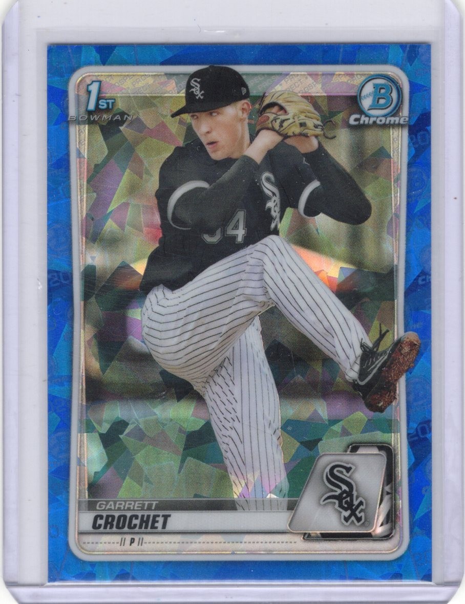 2020 Bowman Draft Chrome Sapphire Edition Garrett Crochet RC White Sox