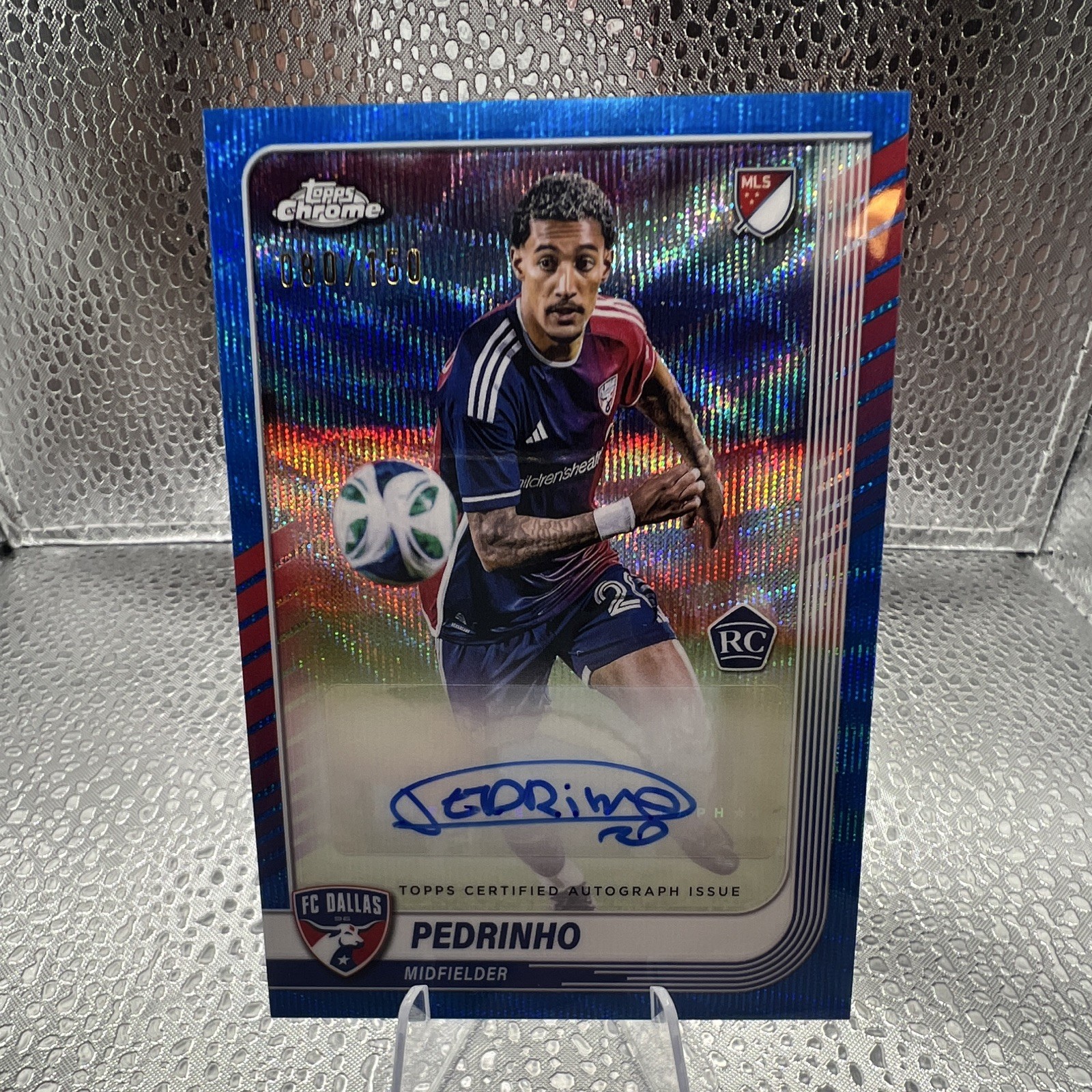 Topps 2025 Topps Chrome MLS Pedrinho RC Auto Autographs #CA-PE /150 FC Dallas view 1