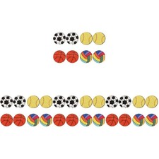Assorted Color Sport Ball Ear Studs 16Pairs Durable Wooden Earrings for Women