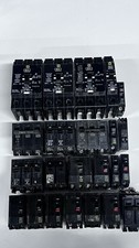 Lot of 23 Square D QO & Homeline Circuit Breakers 20A 30A 50A 70A  1/2/3 Pole