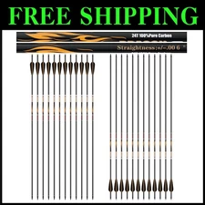 Optimal Spine Rating Carbon Arrows - Buy 12 Get 12 Free