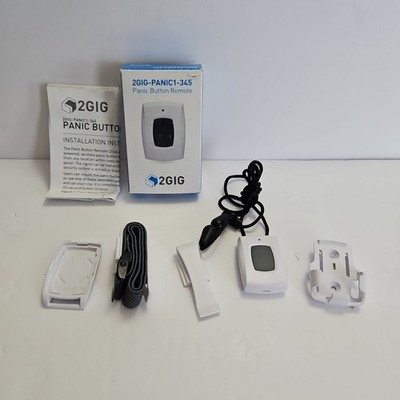 2GIG *open box, no battery* PANIC1 345 Wireless Panic Button Remote