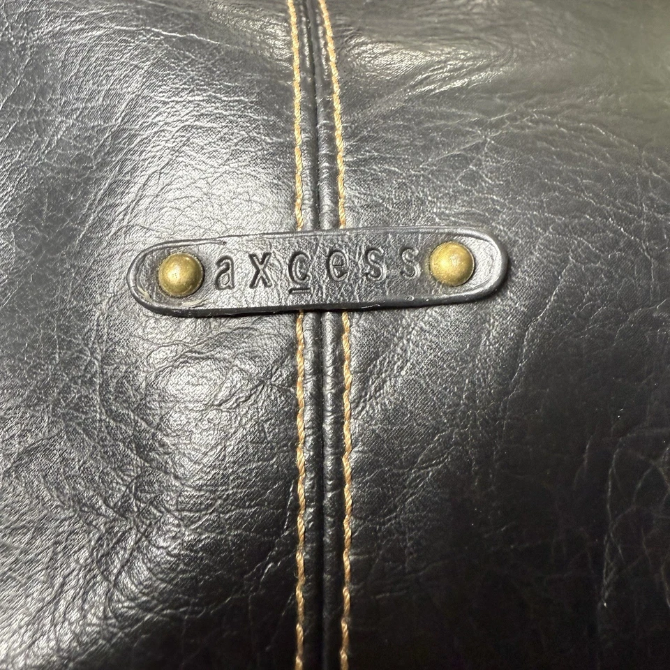 Access By Liz Claiborne Cartera/Bolso de mano Bandolera Mediana de Cuero Negro  Foto 4 de 4