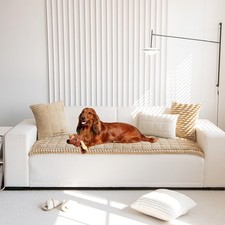 Sofa Cover Fuzzy Couch Cover for Pet, Couch Covers for Dogs Washable Non-Slip...