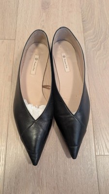 Massimo Dutti Pointed Toe Leather Flats US 8 EU 39