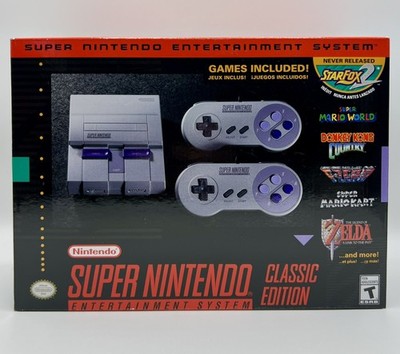 Authentic SNES Super Nintendo Classic Mini Super  System 21 Games New!  