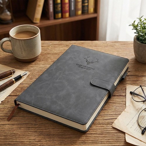 Hardback 400 Lined Page Notebook Ruled Notepad Notes Diary Journal Book Premium