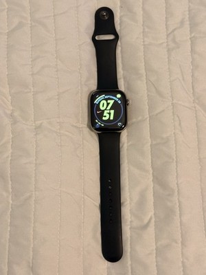 Apple Watch Series 10 GPS + Cellular , 46mm Natural Titanium Case With Blue Band