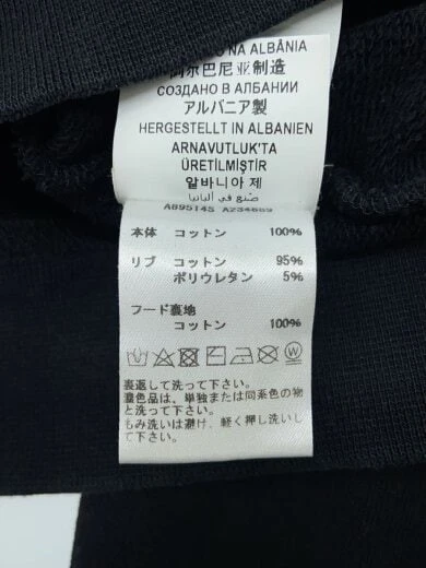 VERSACE felpa con cappuccio L cotone BLK a89514S