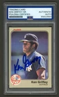 Ken Griffey Sr Signed 1983 Fleer Card #382 (PSA) New York Yankees Auto