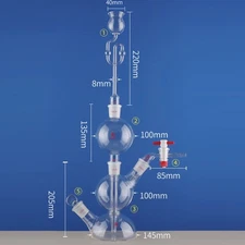 Kipp's Gas Generator, 500ml, Borosilicate Glass
