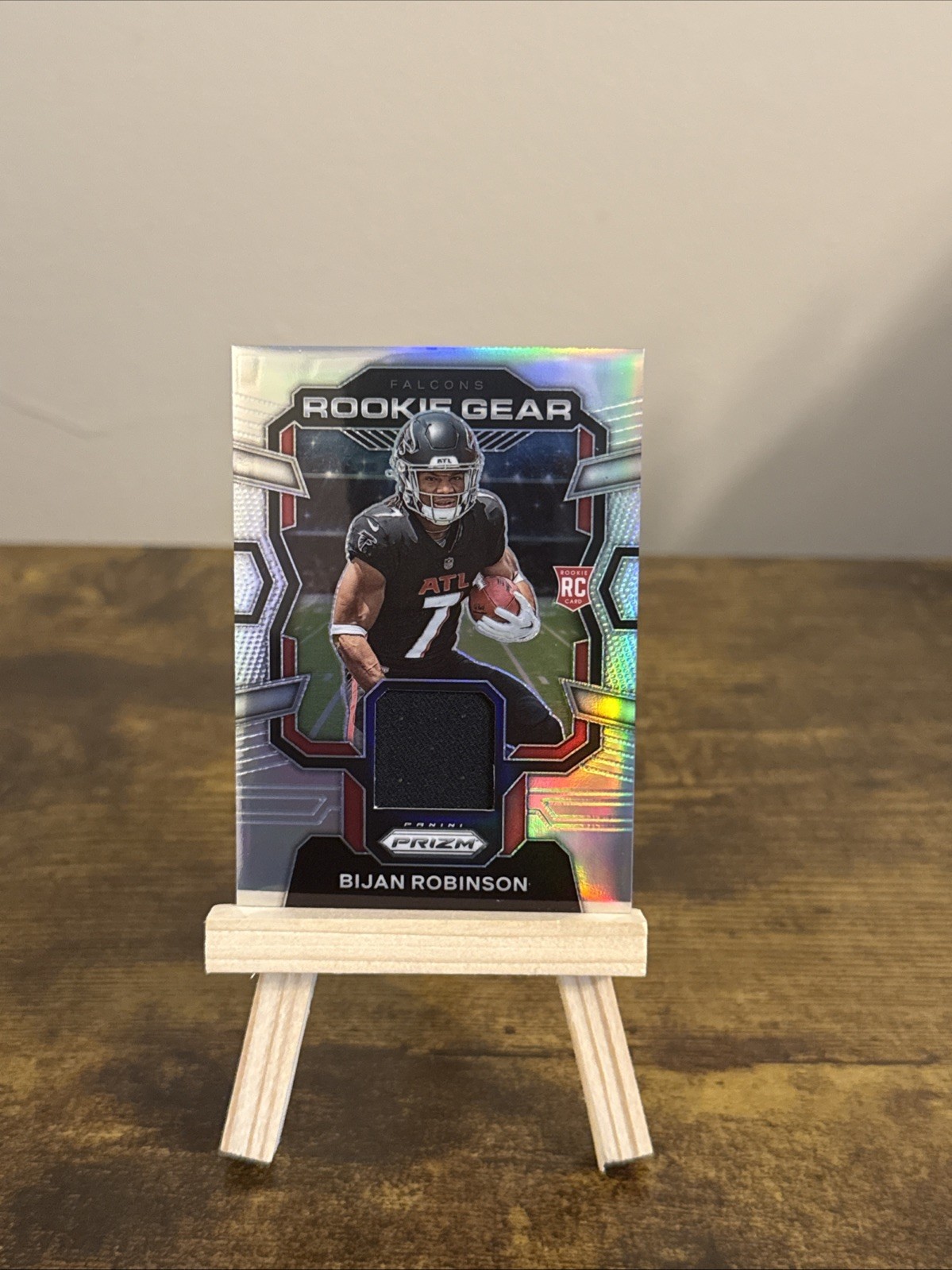 🔥2023 Panini Prizm Bijan Robinson Rookie Gear #RG-BR Silver!! Jersey Patch🔥