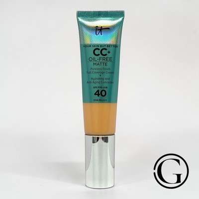 IT Cosmetics CC+ OIL FREE MATTE Pore Minimizing FULL Coverage Cream LIGHT MEDIUM