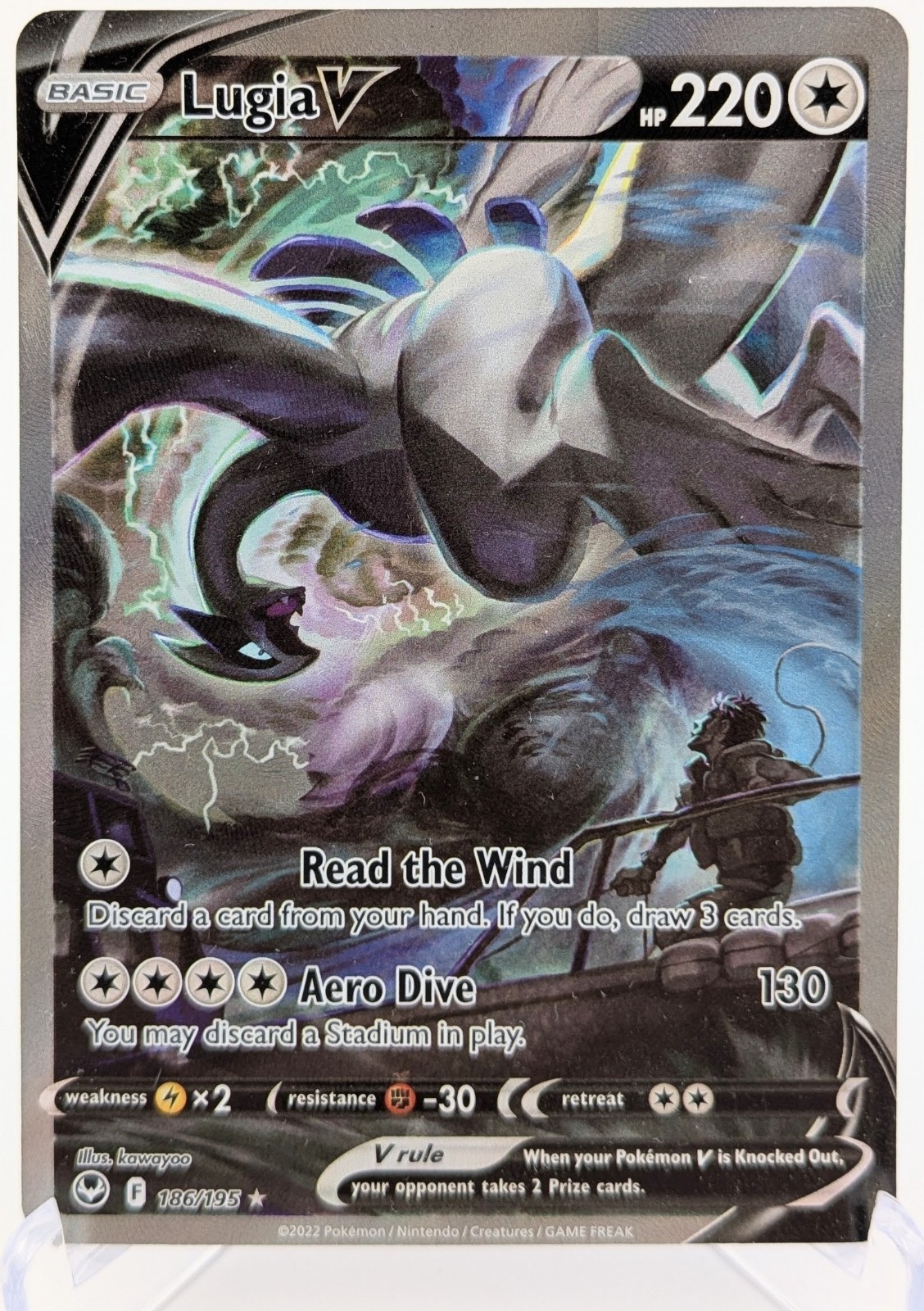 Pokemon - Lugia V 186/195 Alt Art Holo - Silver Tempest - English LP - Listing C