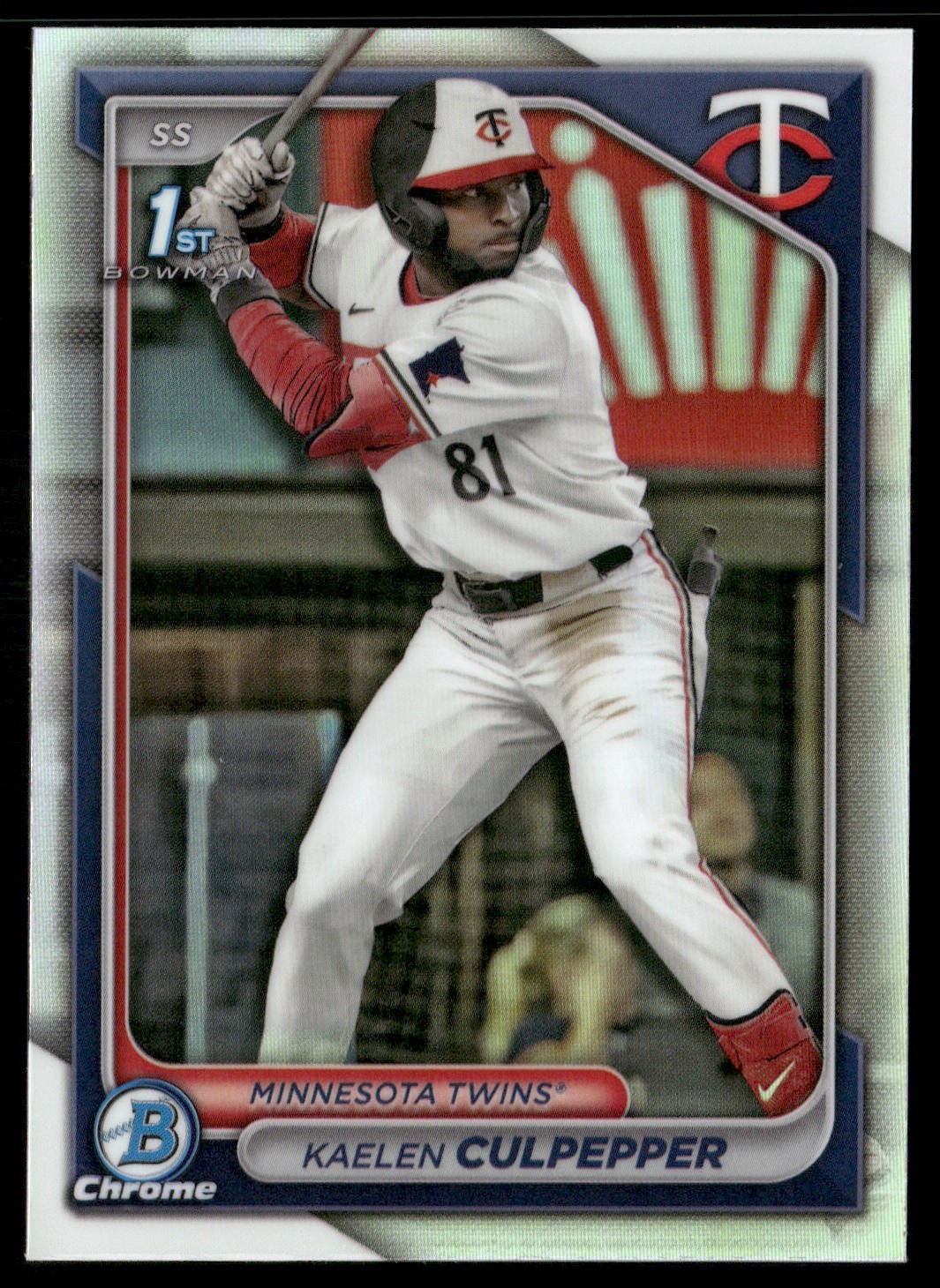 Kaelen Culpepper 2024 Bowman Draft Chrome 1st Refractor #BDC-98 Minnesota Twins