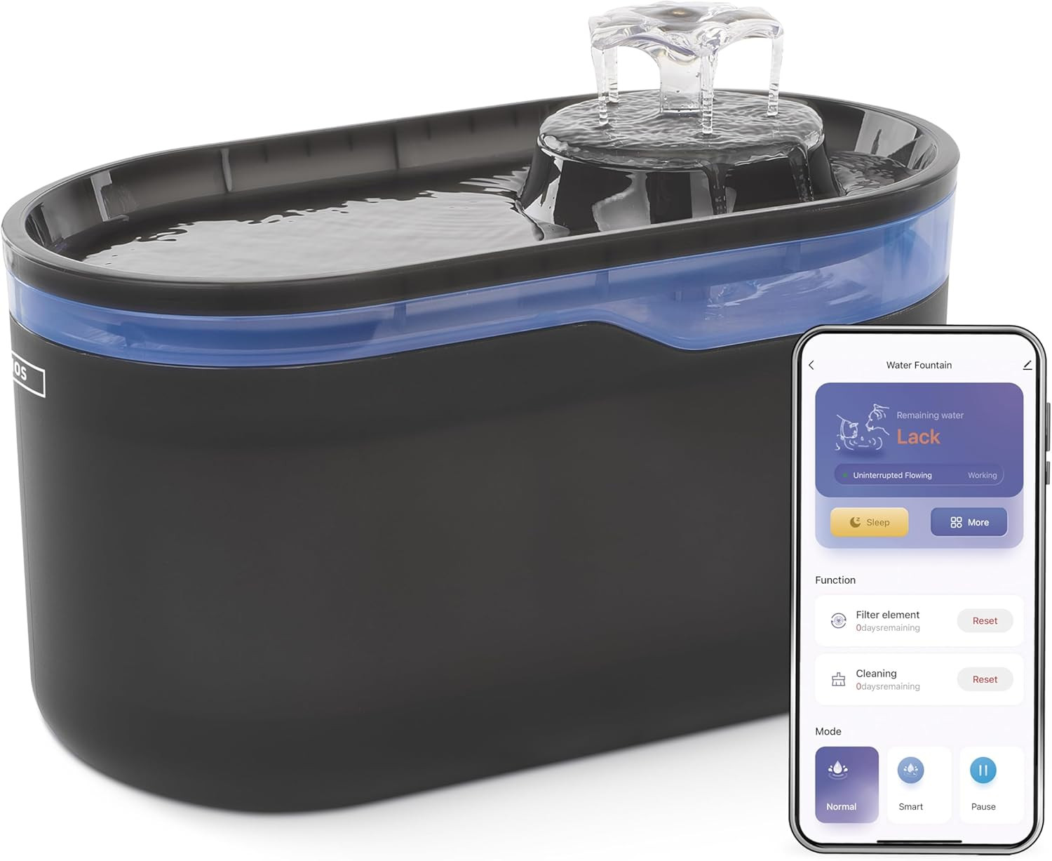 Gosmart Fontana Gatti 2.6L WiFi: Acqua Fresca per il Tuo Micio