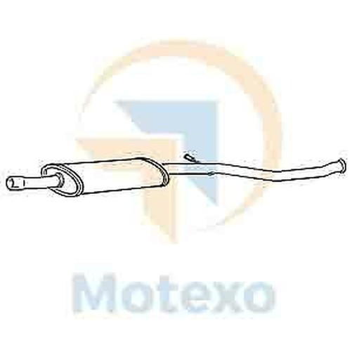 Klarius PG569K Auspuff Mittelbox 206 2.0 99-00-image