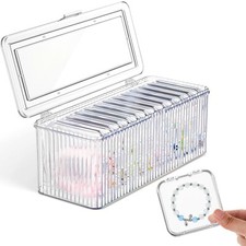 Acrylic Bracelet Storage Box 9.7 x 4 x 3.5 Inch Clear Jewelry Organizer Holde...