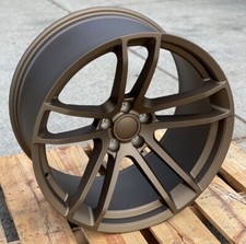 20 Flow Formed Wheels 20x11 Square Matte Bronze Fit Charger Non-widebody Set 4