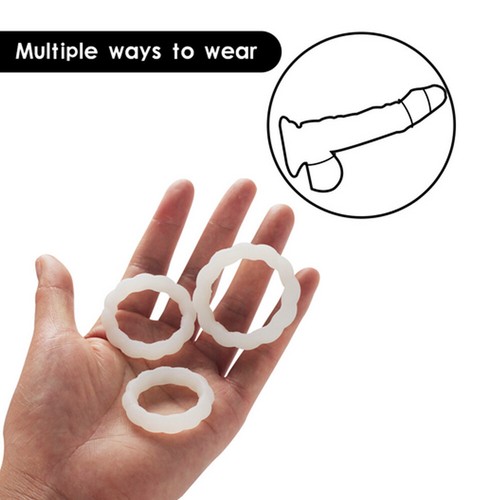 3 Stck. männlicher Leistungsverbesserungsring weiche und elastische Unterwäsche Tanga Kreis - Bild 8 von 14