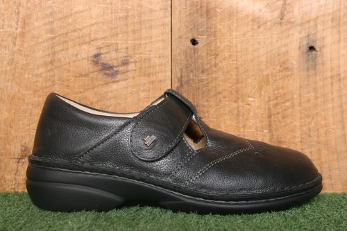FINN COMFORT 'Nashville' Black Leather T-Strap Mary Janes EUR 36 D ≈ US 6 - 第 1/8 張圖片