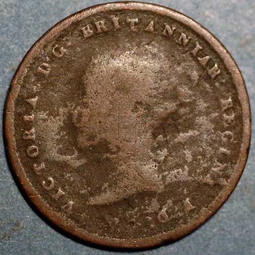 Great Britain 1/2 Farthing 1843 KM# 738 - Picture 2 of 2