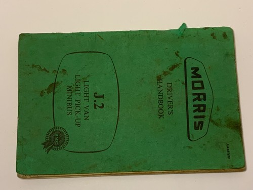 MORRIS J2 LIGHT VAN Light Pick Up MINIBUS Driver’s Handbook BMC 1961 AAK9767F - Picture 23 of 23