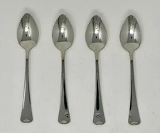 Oneida Wyndham Set of 4 Grapefruit / Fruit Spoons 5 3/4" USA MADE 1881 Rogers