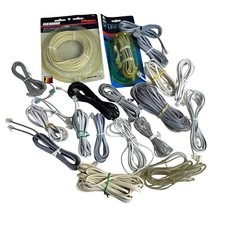 Lot of 21 Landline Telephone Cords Cable Wire Connector Modem Fax Phone Plug