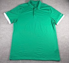 Nike Golf Performance Standard Fit Green Sport Polo Shirt Men  s Size XL Golfer