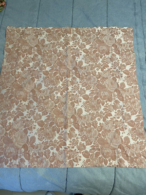 Nancy Koltes Winthrop Rose Pink Jacquard Floral Euro Sham ~ Italy