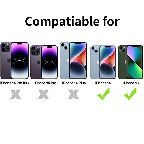 Phone Case Compatible with iPhone 13 & iPhone 13 / 14 Clear Anti-Yellowing - Picture 3 of 7