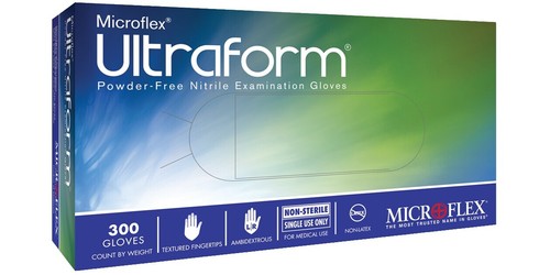 3D Dental Essentials Premium Nitrile Exam Gloves LARGE 300/Bx