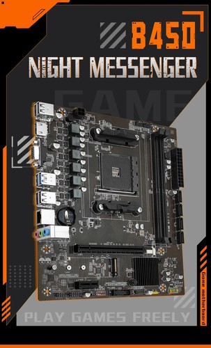 B450 Motherboard AMD Support DDR4 Desktop RAM AM4 CPU Slot NVME NGFF M.2 USB3.0 - Picture 10 of 16
