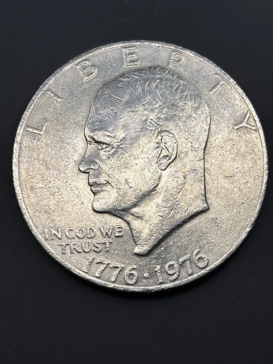 アメリカ合衆国 1776-1976年記念エラー  Error 1776-1976 D Eisenhower Bicentennial Dollar Coin D Filled
