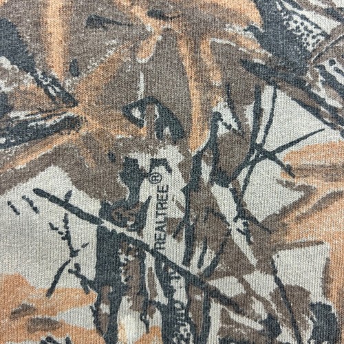 Vintage 90s Camo Real Tree Shirt Size Large Brown Mosquito Michigan Conservation - Picture 6 of 7