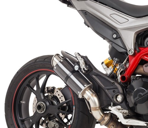 Hotbodies MGP Carbon Fiber Exhaust Muffler For Ducati Hypermotard 821 959 13-18 - Picture 2 of 2