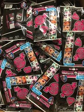 Monster High Fashion Packs, LOT Of 10 Packs With Bracelets Stickers And More Fun