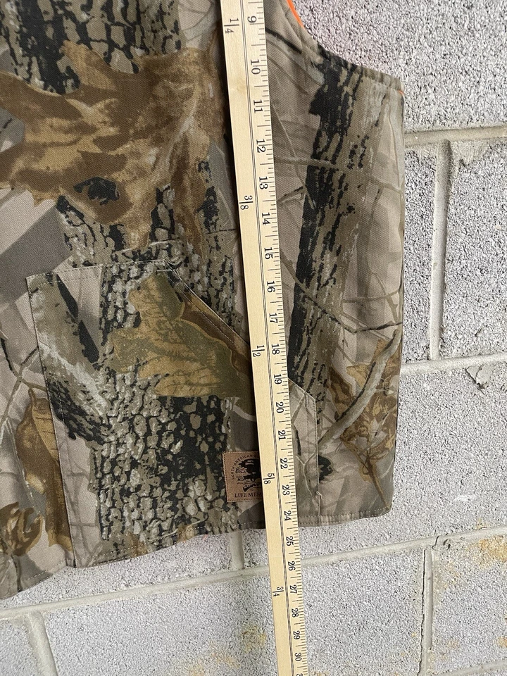 VTG 90’s Real tree Canvas Camo Hunting Zip Up Vest - Image 3 of 4